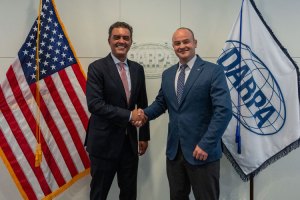 Office of the Under Secretary of Defense for Research and Engineering Hon. Emil Michael met with new Defense Advanced Research Projects Agency (DARPA) Director Stephen Winchell yesterday to discuss the exciting innovation breakthroughs of the future.