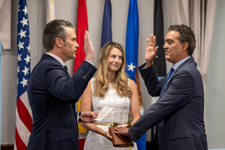 The Honorable Emil Michael was officially sworn in earlier this year as the new Under Secretary of War for Research & Engineering (USW(R&E)) by Secretary of War Pete Hegseth.