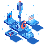 image of 5G tower and other technology