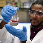 Derick Buckles works in the lab at the Naval Research Laboratory in Washington, D.C. The Department of the Air Force is seeking the identification and selection of the first Historically Black Colleges and Universities-led University Affiliated Research Center. The UARC will be the 15th in the Defense Department and it will focus on tactical autonomy.