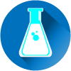 beaker science blue