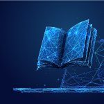 book, blue, vector, digital, pc, laptop