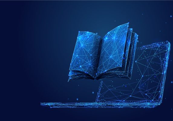 Digital Book and Laptop Computer
