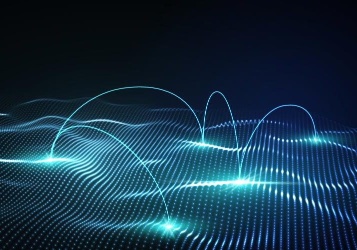 Water Blue Connection Grid, abstract, blue,